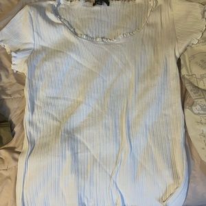 aesthetic white floral top white